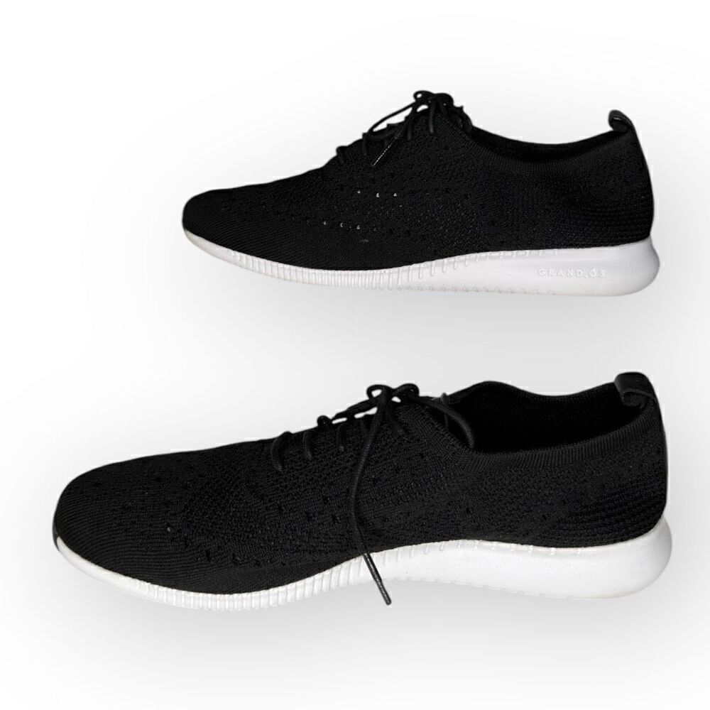 Cole Haan Womens 2.ZeroGrand Lace-up Wingtip Stitchlite Oxford Black Size 9.5B - Picture 3 of 7